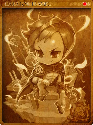 Arte de Carta Criador Flamel Selada