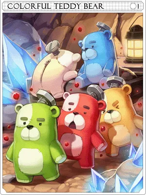 Arte de Carta Ursinhos Coloridos