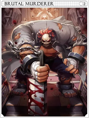 Arte de Carta Assassino Brutal