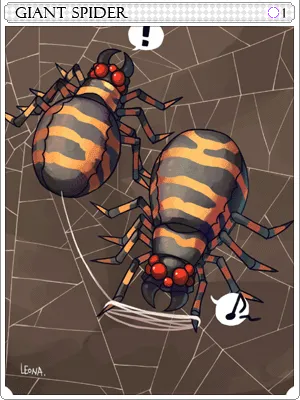 Arte de Carta Aranha Gigante
