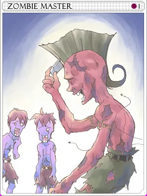 Arte de Carta Zumbi Mestre