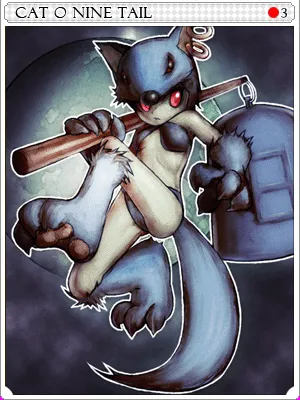Arte de Carta Gato de Nove Caudas