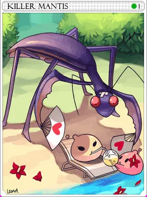 Arte de Carta Mantis Assassino