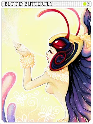 Arte de Carta Borboleta Sanguinária