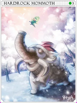 Arte de Carta Mamute Rochoso
