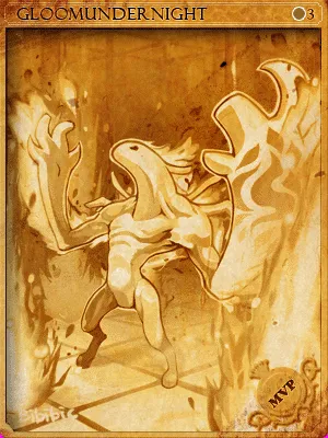 Arte de Carta Pesar Noturno Selada