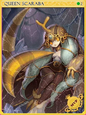 Arte de Carta Rainha Scaraba