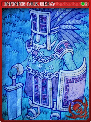 Arte de Carta Orc Herói Espacial