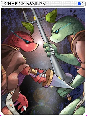Arte de Carta Basilisco Guerreiro