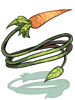 Ilustração de Chicote de Cenoura