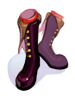Ilustração de Botas Pretas de Couro