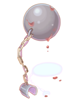 Ilustração de Bola de Ferro Ensanguentada