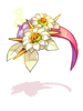 Ilustração de [Visual] Tiara de Flores de Cacto