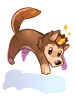 Ilustração de [Visual] Boneco de Filhote de Lobo