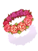 Ilustração de [Visual] Coroa de Flores Vermelhas