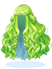 Ilustração de Peruca Ondulada de Jade