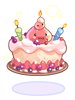 Ilustração de [Visual] Bolo de Aniversário