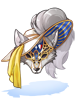 Ilustração de [Visual] Lobo Mascarado Branco