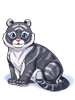 Ilustração de Mascote Tigre Negro