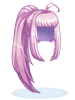 Ilustração de [Visual] Peruca com Rabo de Cavalo (Roxo)