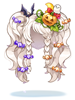 Ilustração de [Visual] Penteado de Halloween