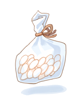 Ilustração de Fatia de Bolo de Arroz