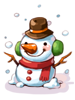 Ilustração de Chapéu de Boneco de Neve [1]